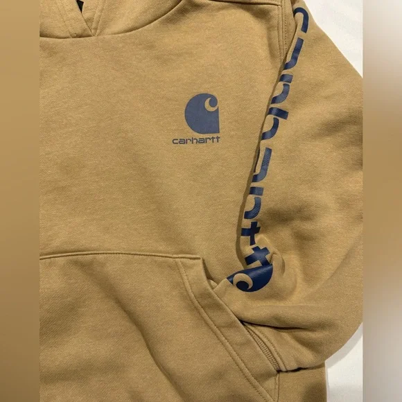 Carhartt Boys Long Sleeve Graphic Sweatshirt Carhartt Brown Size Small (8-10) - Picture 3 of 6